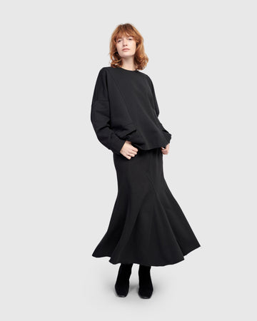 alembika-urban-tucked-sweatshirt-black-damen image 8