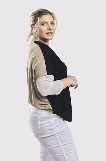 alembika-colorblock-top-black-multi-damen-top image 4