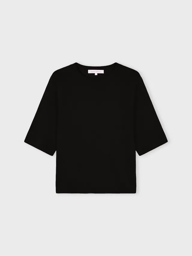 absolut-leana-damen-kaschmir-pullover-mit-rundhals-schwarz-oversize image 1