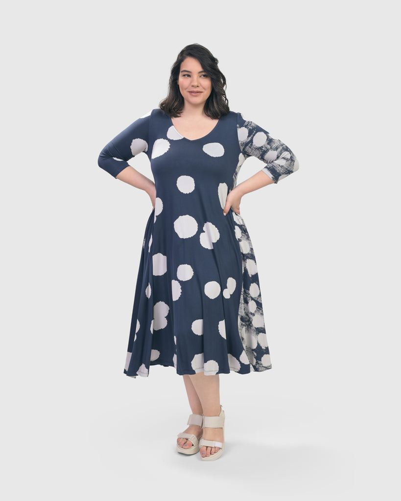 alembika-sd336n-spot-swing-dress-navy-jerseykleid image 1