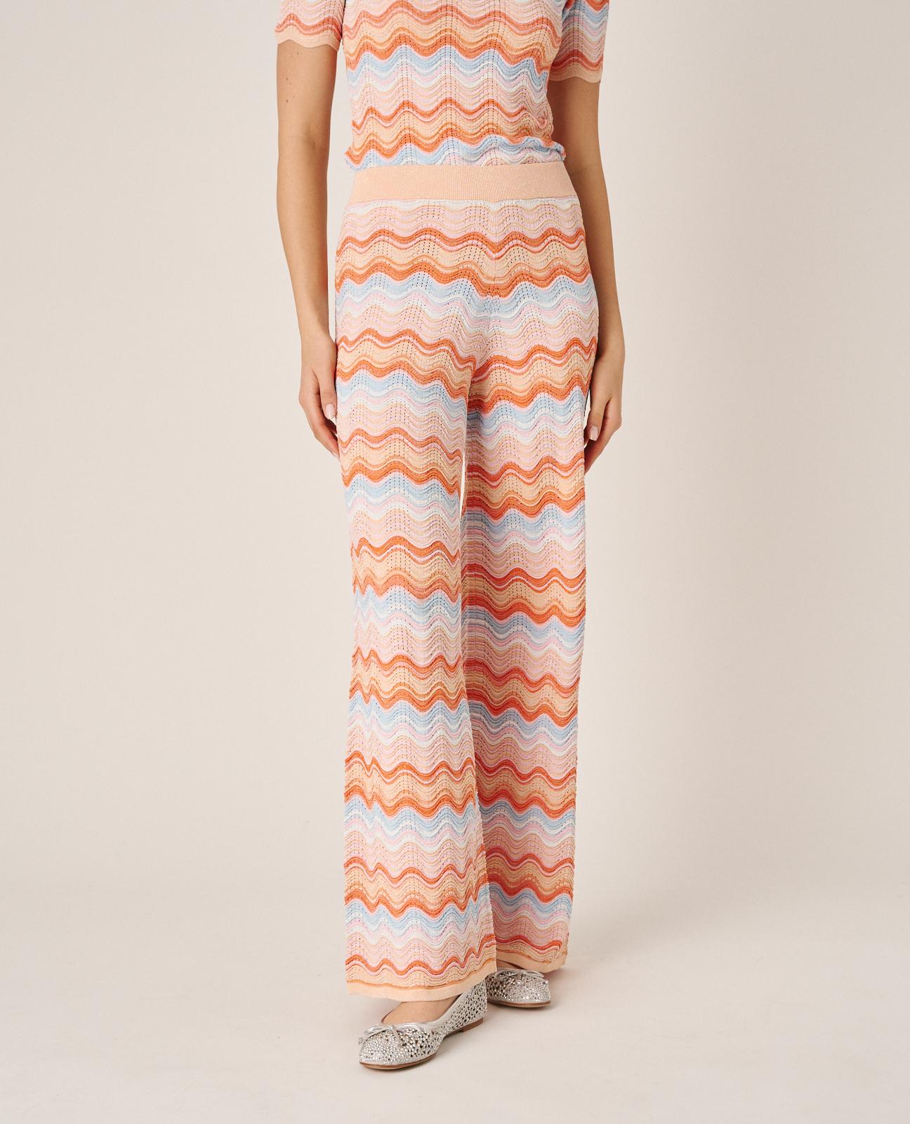 alma-en-pena-straight-knit-trousers-lange-gerade-strickhose-mit-geometrie-muster image 3