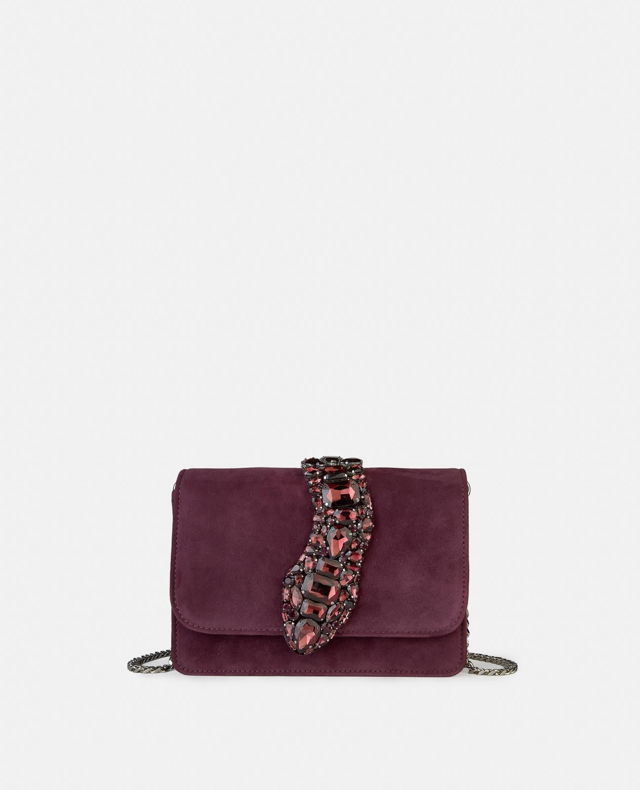 alma-en-pena-snake-klappen-schultertasche-bordeaux image 1