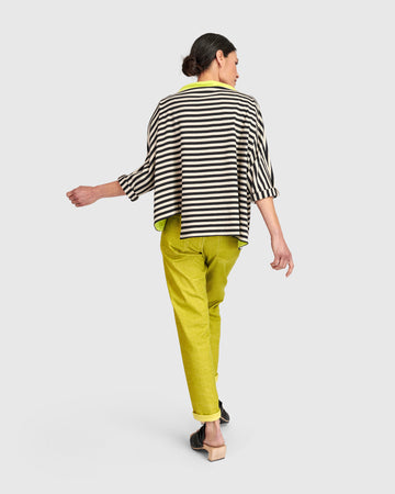 alembika-urban-deuce-boxy-top-cream-stripes image 7