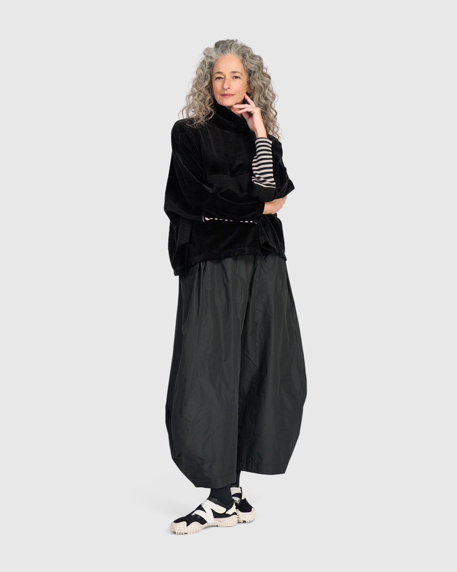 alembika-urban-soder-top-black-mix-samt-tunika image 6