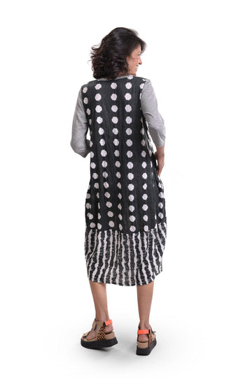 alembika-duet-crinkle-cocoon-kleid-charcoal image 2