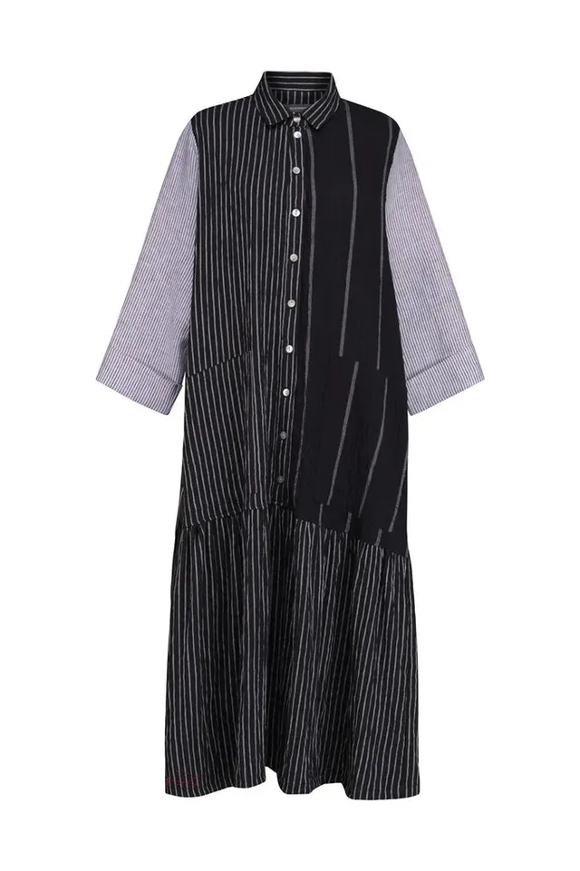 alembika-mixed-stripe-shirtdress-hemdblusenkleid image 1
