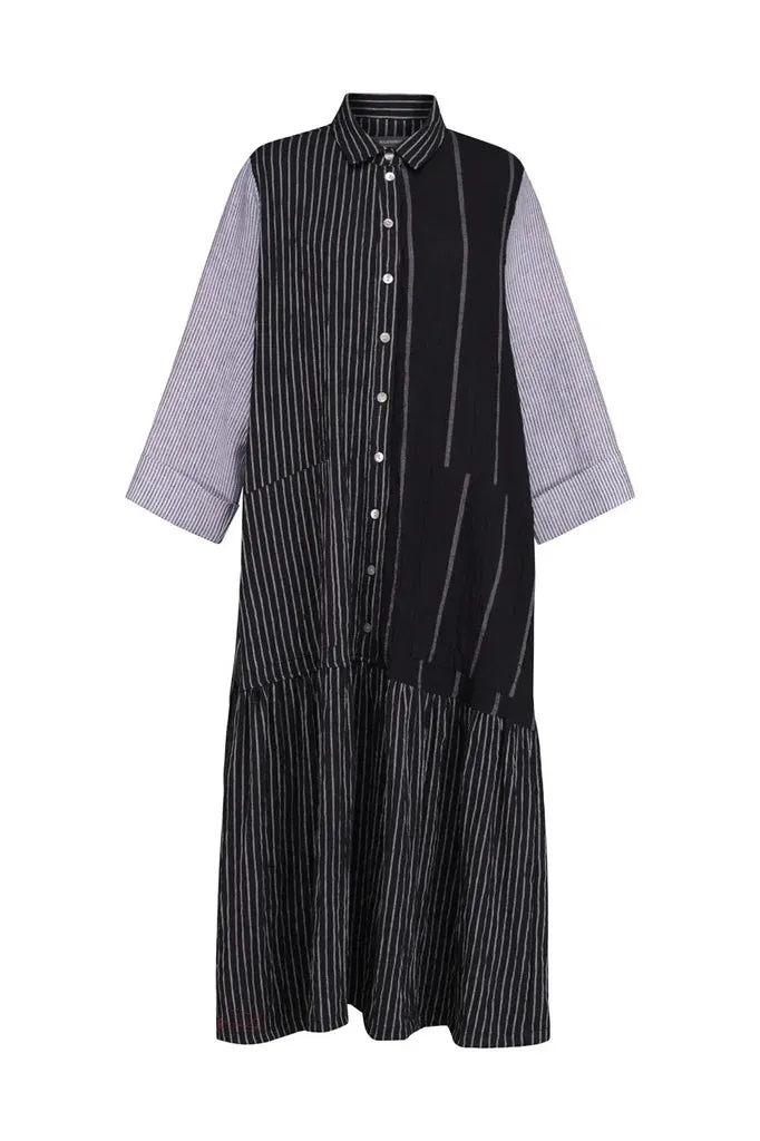 alembika-mixed-stripe-shirtdress-hemdblusenkleid image 1