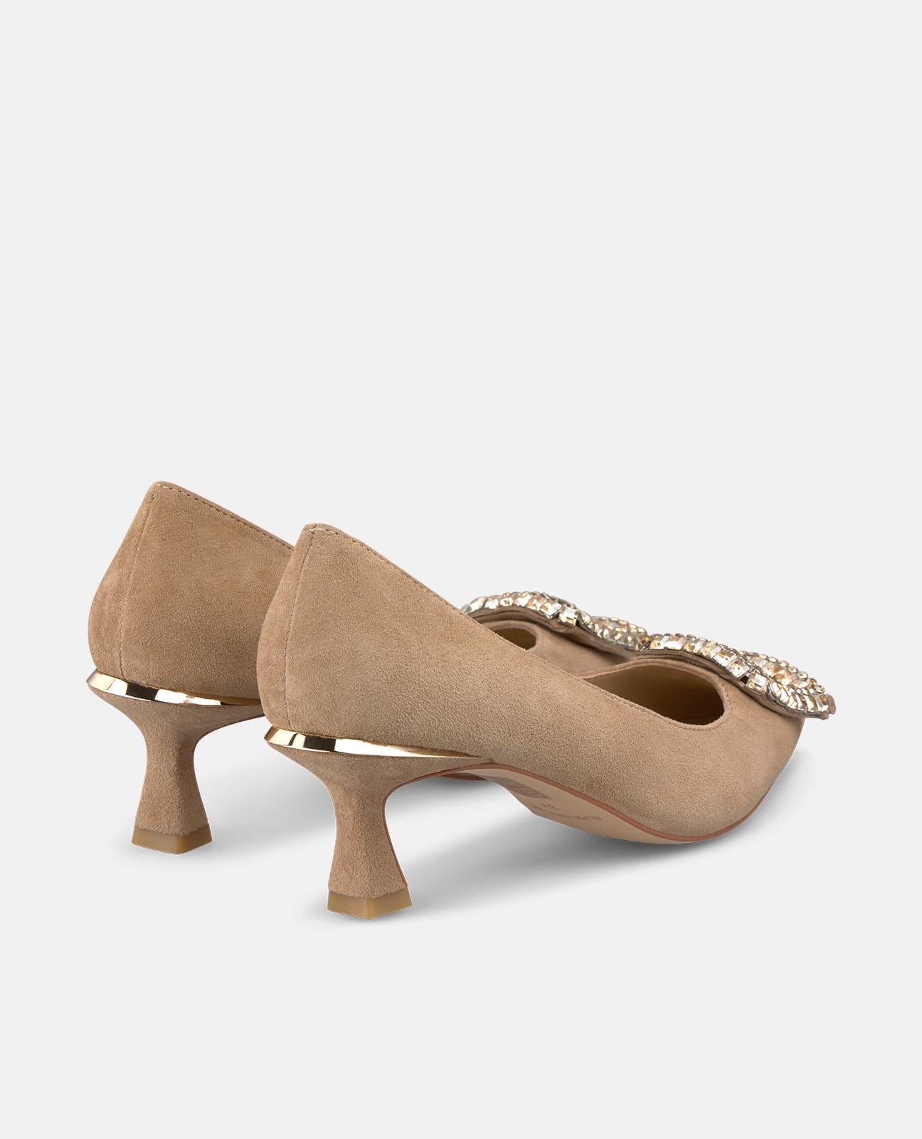 alma-en-pena-pumps-mit-schmuck-schnalle-camel-6-cm image 3