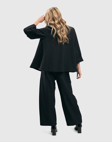 alembika-waffle-wide-leg-hose-schwarz image 8