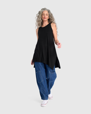 alembika-essential-rmelloses-tunika-top-schwarz-st346b image 3