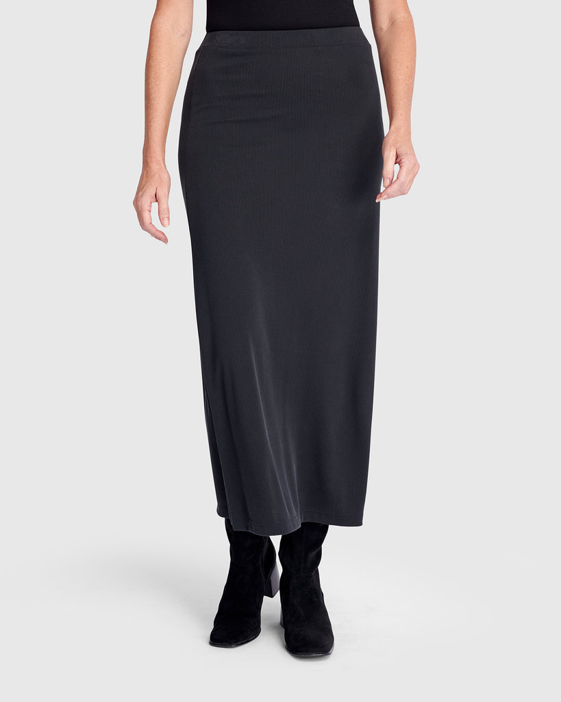 alembika-essential-cupro-pencil-skirt-black-maxi image 1