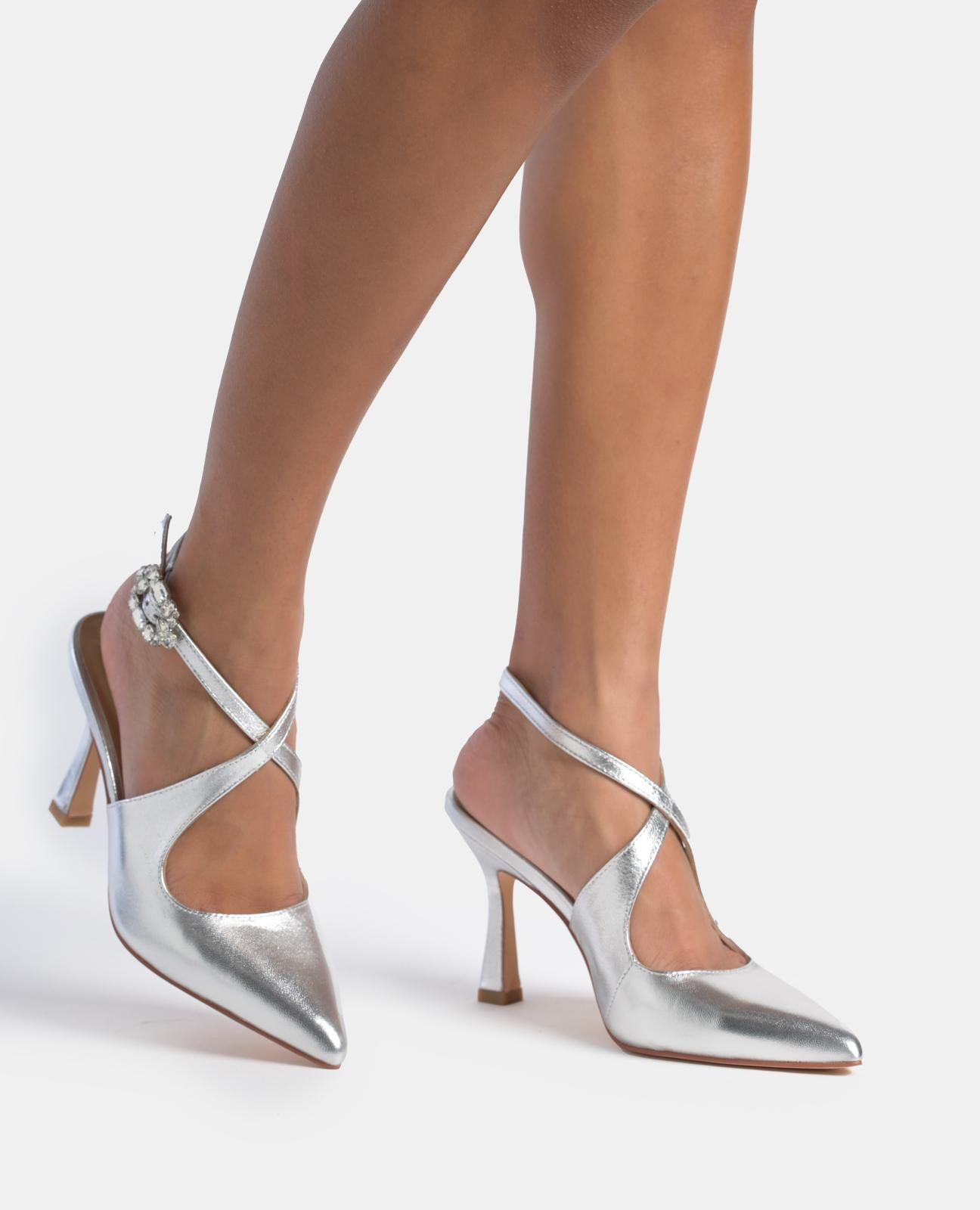 alma-en-pena-alfa-53764-stiletto-pumps-mit-flechtriemen-silber image 4