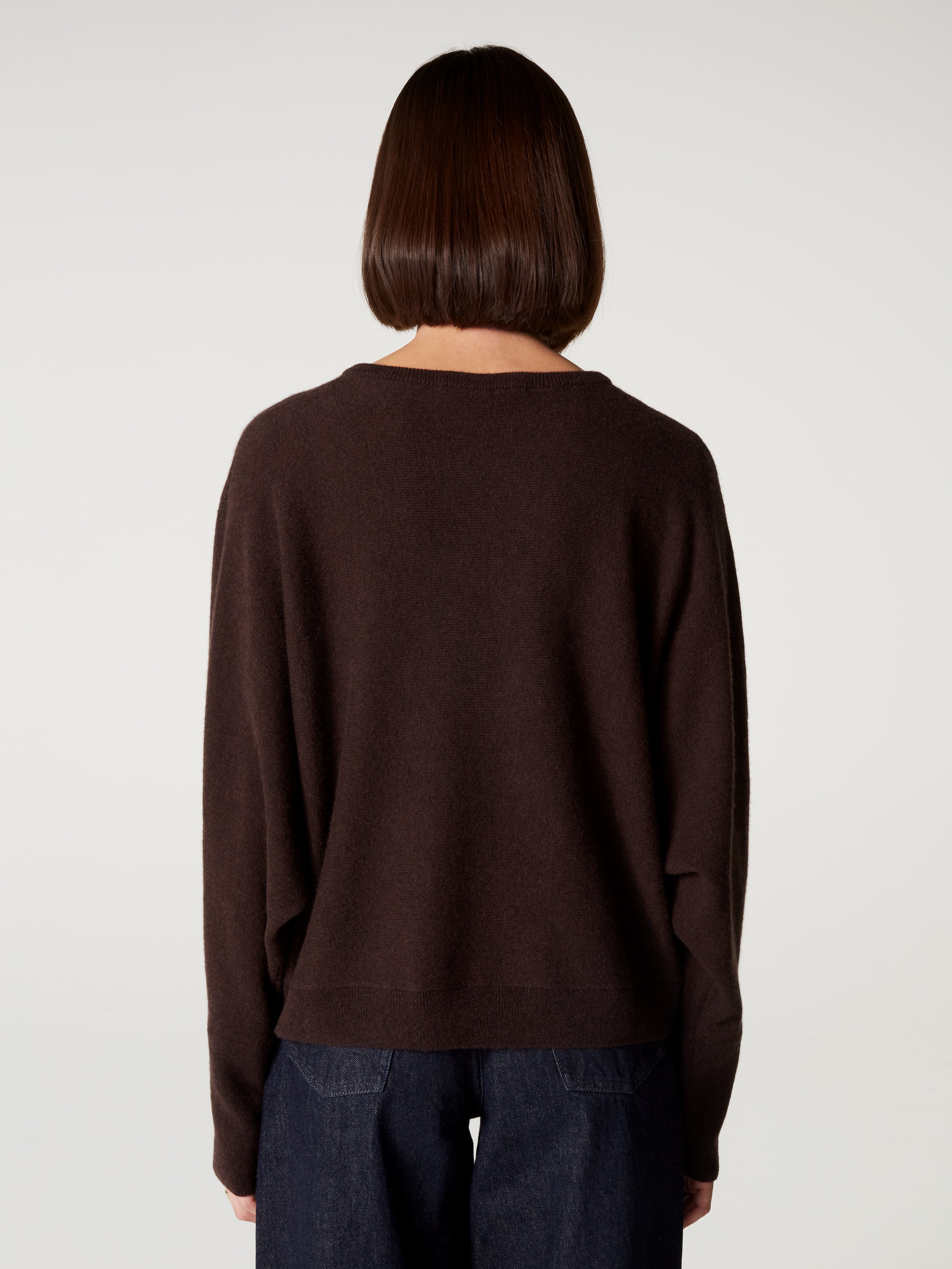 absolut-romane-v-pullover-aus-kaschmir-mit-puff-rmeln-dunkelbraun image 5