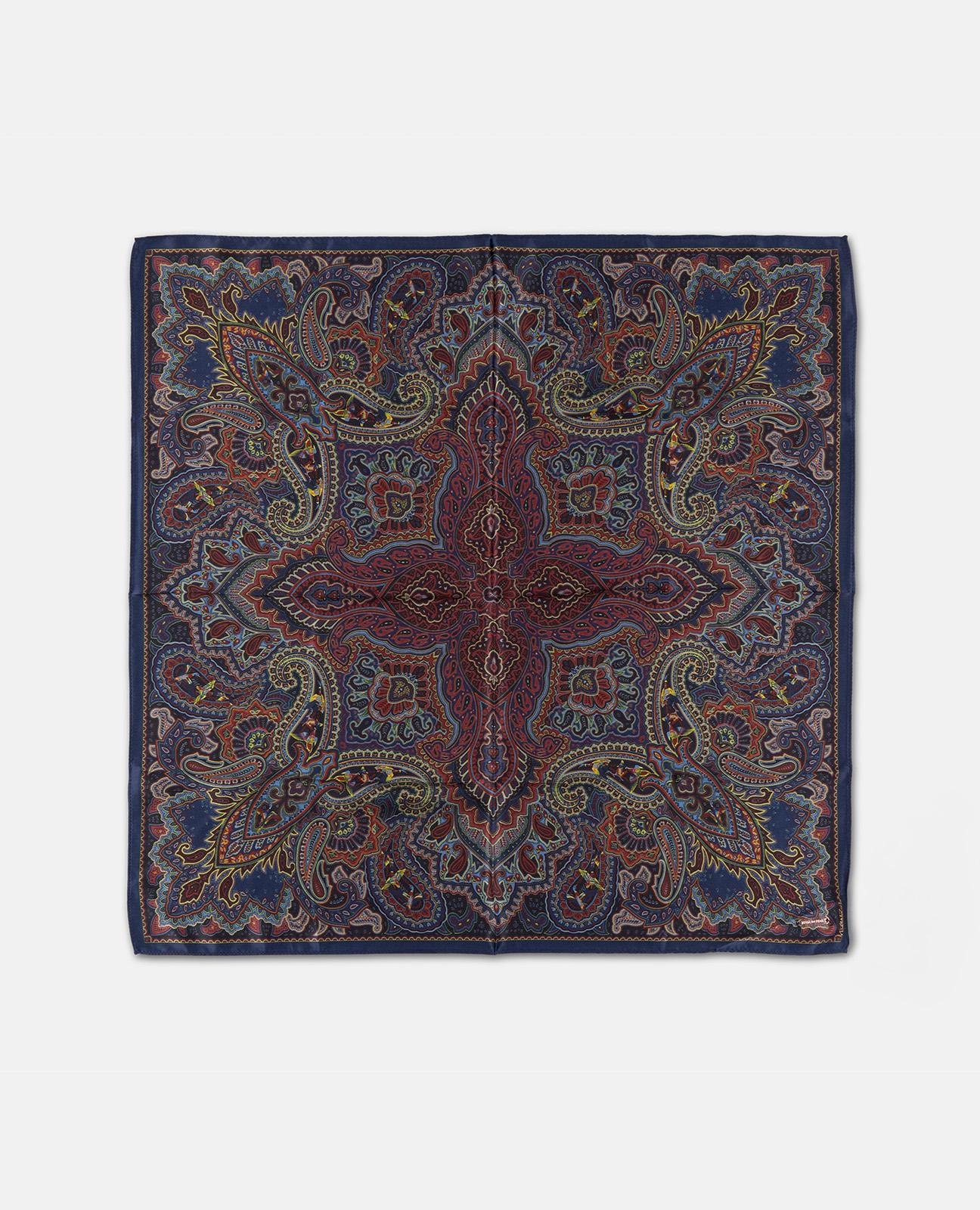 alma-en-pena-bandana-tuch-quadratisch-mit-symmetrischem-print-blau image 1