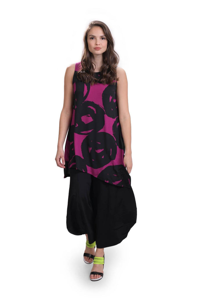 alembika-art-print-tunika-violet-rmellose-tunika-mit-asymmetrie-saun image 1