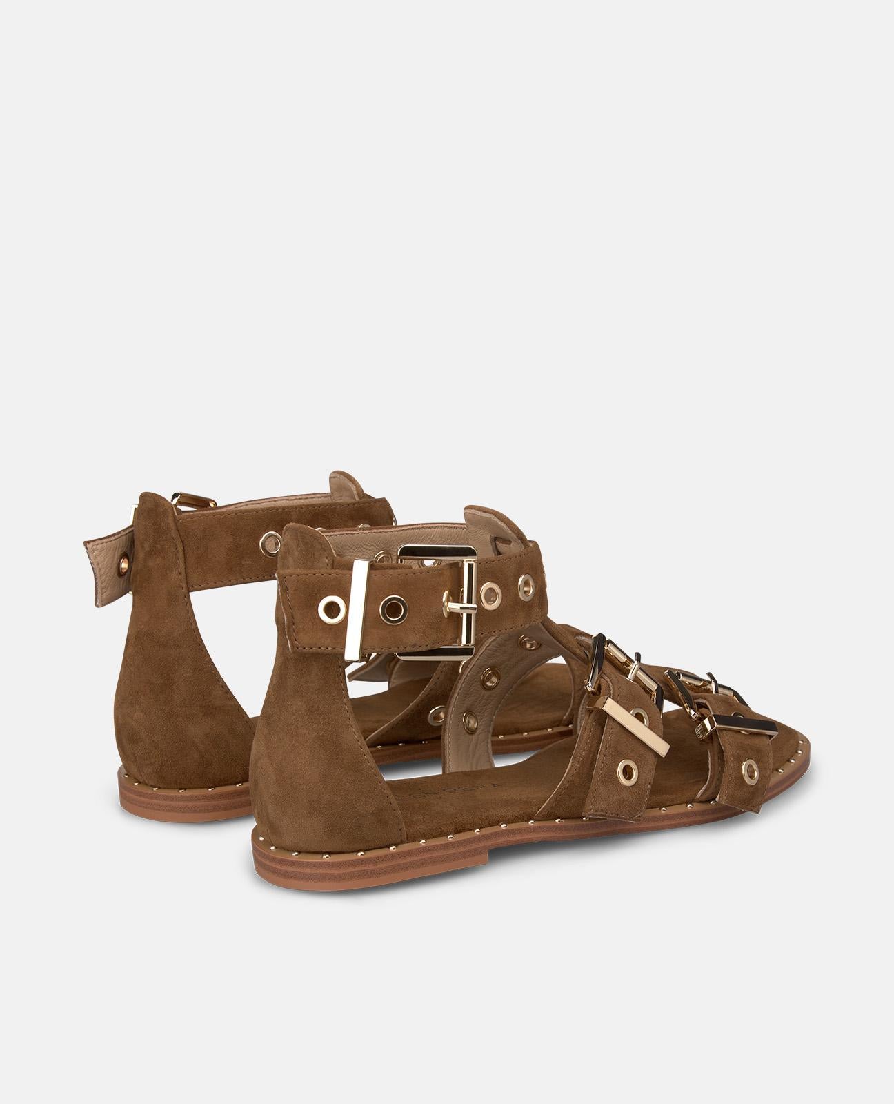 alma-en-pena-flat-sandal-flache-sandale-caramelo image 3