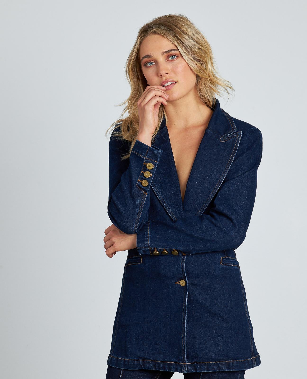 alma-en-pena-blazer-denim-jeans-blazer-damen-baumwoll-mix-mit-stretch image 4
