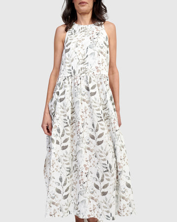 alembika-lisbon-maxi-dress-flora-leinenkleid image 2