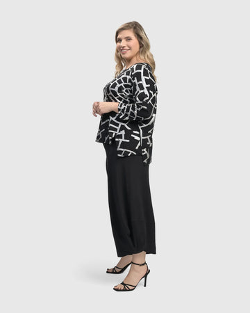 alembika-hypnotic-cutaway-boxy-top-damen-shirt-silver image 5