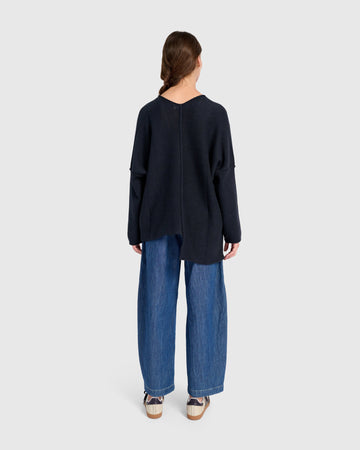 alembika-bliss-slouchy-pullover-navy image 5