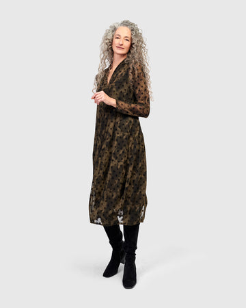alembika-grove-mesh-cocoon-kleid-damen-antique image 8