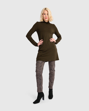 alembika-urban-form-turtleneck-khaki-damen-tunika image 3