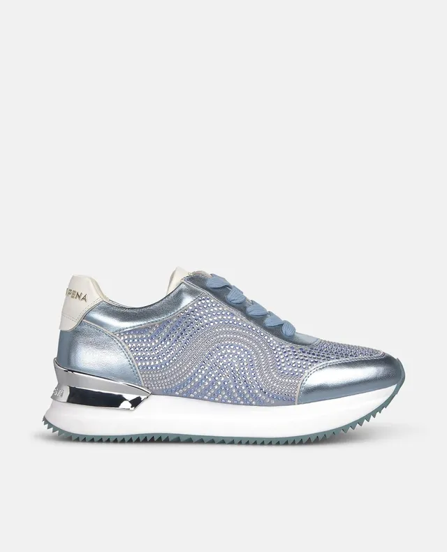 alma-en-pena-wide-platform-sneaker-metallic-blau-4-5-cm image 1
