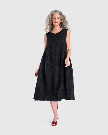 alembika-suzu-swing-kleid-black-jacquard-midi image 7