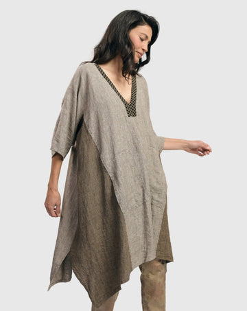 alembika-cool-breeze-caftan-tunic-dress-brown-kaftankleid image 4