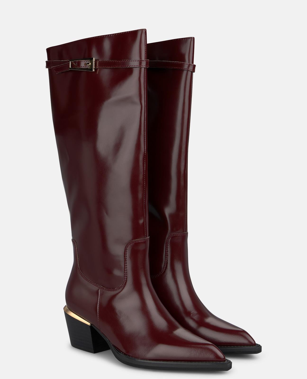 alma-en-pena-nappa-leder-stiefel-bordeaux-6-cm image 2