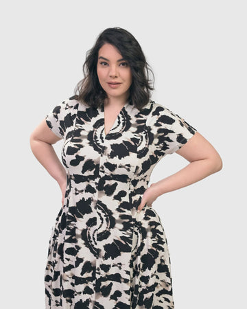 alembika-jane-cocoon-midi-kleid-tie-dye image 2