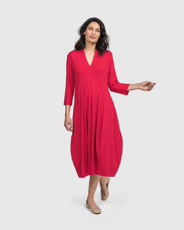 alembika-essential-cocoon-dress-kleid-red-rose image 2