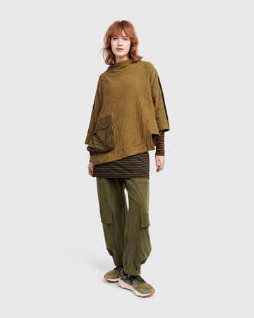 alembika-urban-sah-gesteppter-pullover-khaki image 3