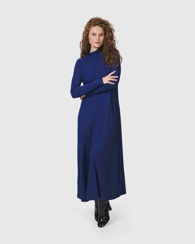 alembika-essential-a-linie-kleid-royal-blue image 1