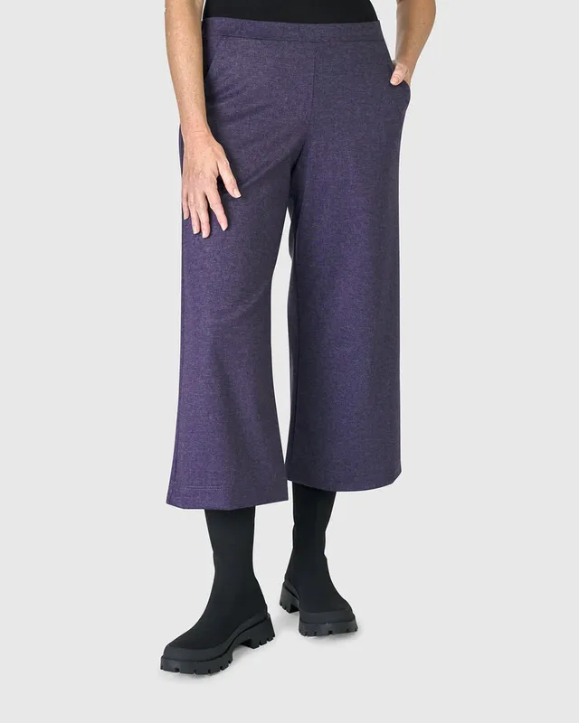 alembika-folklore-easy-hose-aubergine-cropped image 1