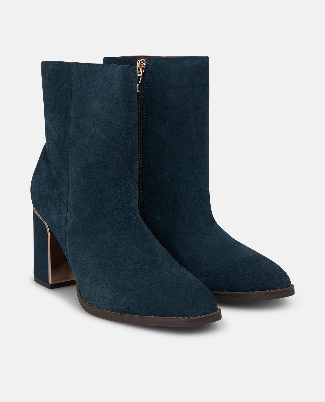 alma-en-pena-zip-up-damen-stiefelette-wildleder-blau-8-cm-blockabsatz image 2