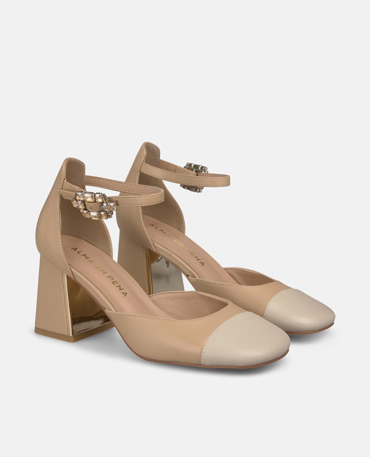 alma-en-pena-63013-pumps-kontrastnaht-arena-7-cm-absatz image 2