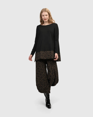alembika-ready-for-anything-boxy-top-coffee-jersey-shirt-mit-must-saum image 5