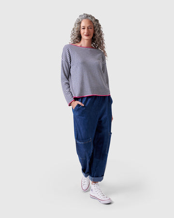 alembika-jolly-sweater-pullover-streifen-navy-wei-pink image 8