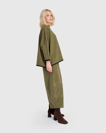 alembika-haze-pullover-olive-oversize-pullover-aus-baumwolle image 3