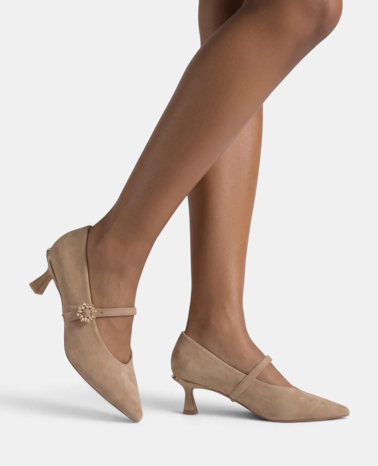 alma-en-pena-suede-pumps-mit-schnalle-arena image 5