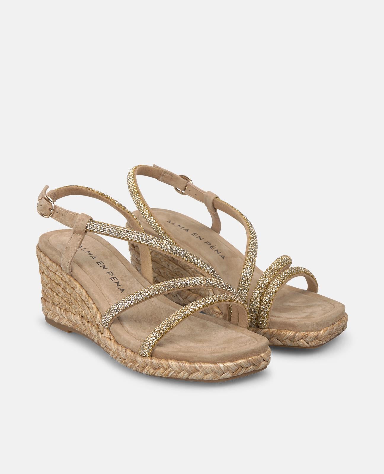 alma-en-pena-mid-heel-tubular-wedge-sandals-arena-7-cm image 2