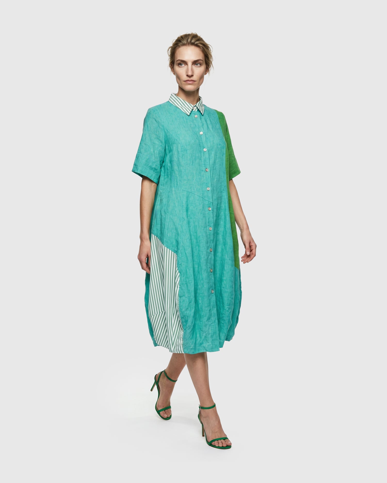 alembika-barb-linen-shirtdress-teal-mix image 6
