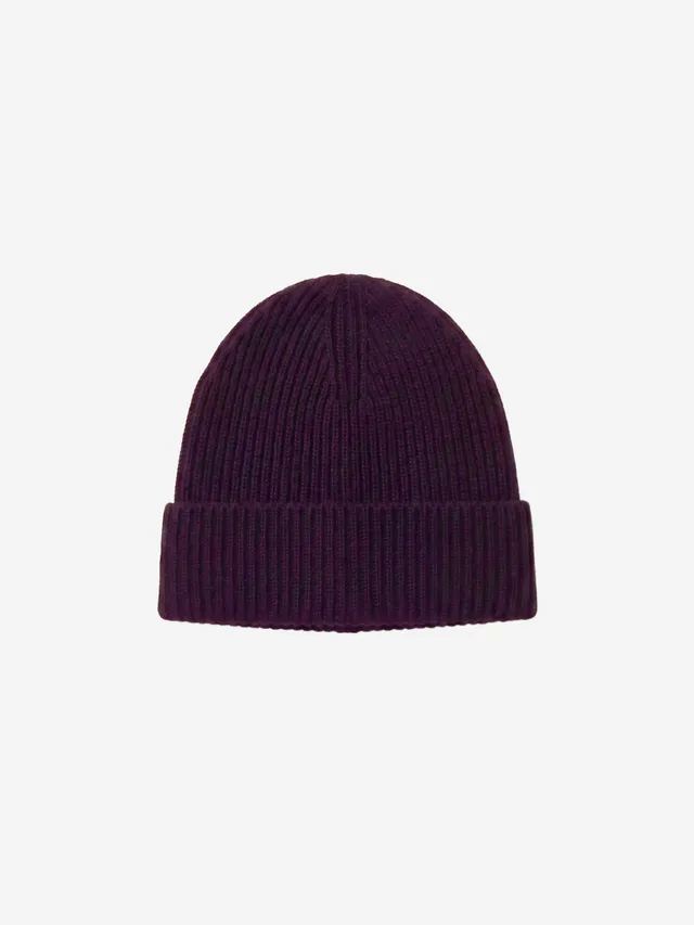 absolut-maeve-kaschmir-m-tze-mit-umschlag-heather-plum-violett image 1