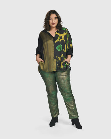 alembika-al-fresco-button-down-blouse-damen-hemdbluse-olive image 2