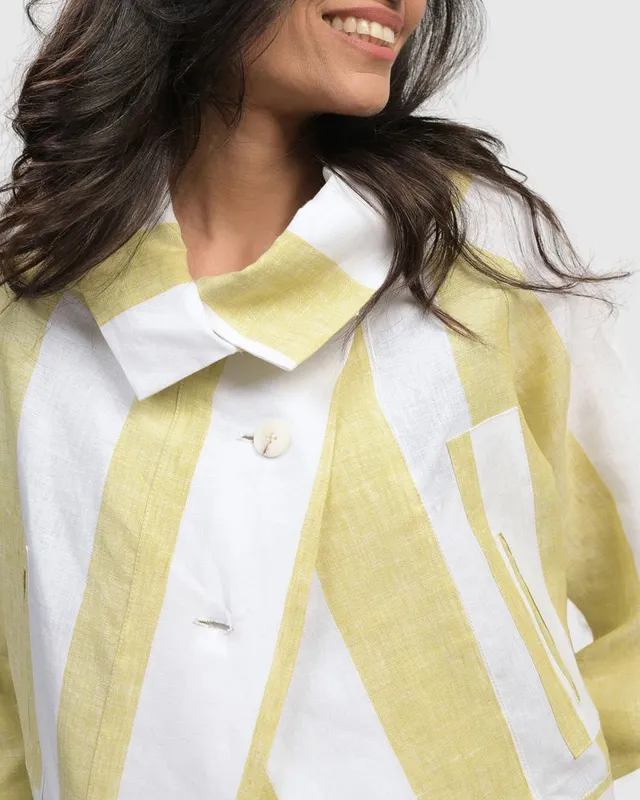 alembika-riposo-a-line-jacke-citron-leinen image 1