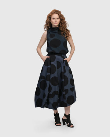 alembika-urban-dots-sleeveless-mockneck-top-navy image 5