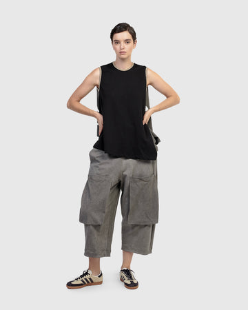 alembika-urban-cutlass-pocket-pants-grey-damen-hose-aus-baumwolle image 3