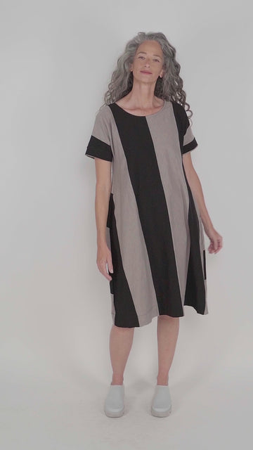 alembika-urban-anna-stripe-a-linie-maxi-kleid-ash-black image 6