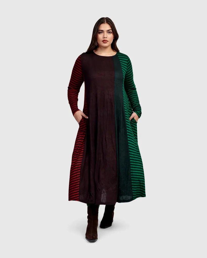 alembika-blackcurrant-maxi-kleid-stripes-streifen-maxikleid image 1